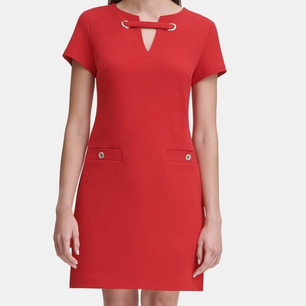 TOMMY HILFIGER Short Sleeve Pocket Dress